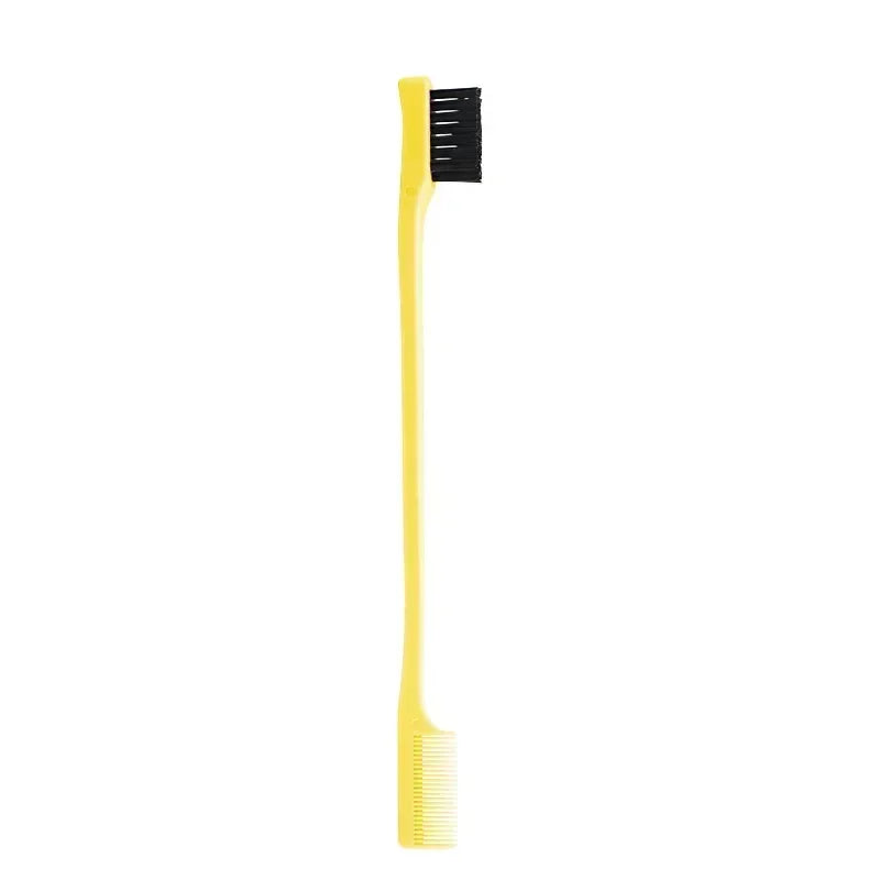 Edge Brush Comb Vendor Double Sided 3 In 1 Edge Control Brush for Baby Hair Salon Hair Comb Brushes Beauty Tools