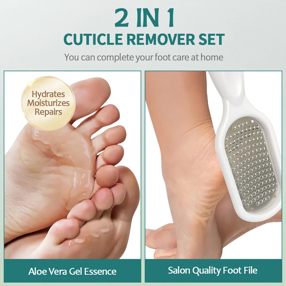 NAILPOP Extra Strength Callus Remover for Feet and Foot File Kit Remove Hard Skins Heels and Tough Callouses from feet Quickly