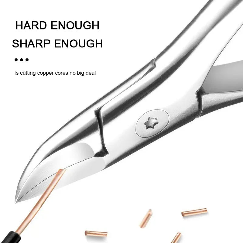New 1pcs Professional Nail Clipper Anti-Splash Nail Clippers Nail Scissors Cutter Set Stainless Steel Pedicure Tools ZJJ03