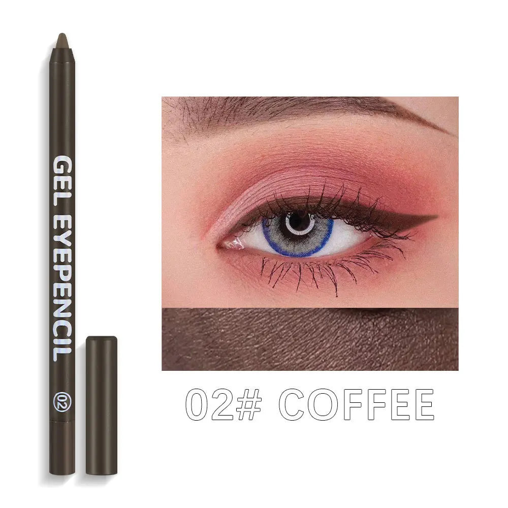 12 Colors Long-lasting Eye Liner Pencil Waterproof Pigment Eyeliner Pen Women Cosmetics Gel Eye Shadow Pencil Makeup Tools