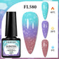 FOUR LILY 7ml Thermal Nail Gel Polish 3 Colors Changing Semi Permanent Soak Off UV/LED Nail Supplies Gel for Manicure Design