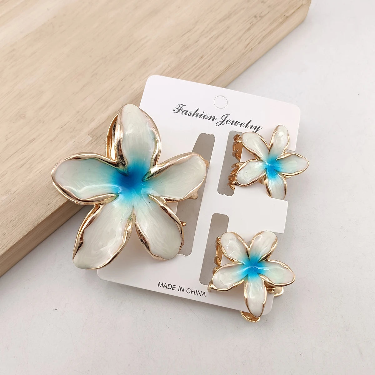 3/6 Pcs Alloy Flower Hair Claw Clips for Women Beach Holiday Hair Claw Stylish Shopping Headwear Female Hair Accessory