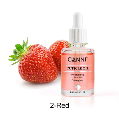 CANNI New 15ml Cuticle Oil 6 Flavor Nail Nourish Care Pure Natural Manicure Cuticle Deep Moisturize Oil Salon Cuticle Softener