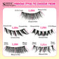 Reusable Magnetic Eyelashes 1 Pair Natural Curly Fluffy Magnetic False Eyelashes No Glue Needed Lashes Makeup with Tweezer Set