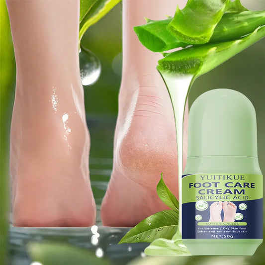 Foot Care Cream with Salicylic Acid - Soften Callus Moisturize Deep Cleaning for Dry Foot Hand Elbow Knee Daily Care 50g