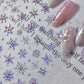 5D Laser Christmas Nail Stickers Crystal Diamond Nail Stickers Retro Gilded Snowflakes Self Adhesive Nail Art Decoration Sticker