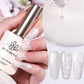 BORN PRETTY Milky Jelly Rubber Base Gel for Gel Nail Polish 15ml Russian Self-leveling Nude Color Soak Off Semi Permanent UV Gel