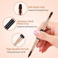 Nail Art Brushes Set - Professional 5pcs Double-Ended Acrylic Nail Art Brushes Liner Detail Brushes For Drawing Design Brushes