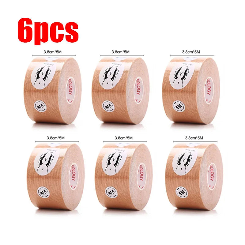 1-6pcs Boob Tape Breast Nipple Covers Push Up Bra Invisible Lift Tape Adhesive Bras Intimates Pasties Accessorie Bust Tape Women