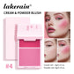 Cream&Powder Blush Palette Natural Long-lasting High Pigment Blusher Makeup Contour Powder Beauty Peach Pink Korean Makeup Blush