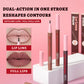 QIBEST 1PC Matte Liquid Lipliner Pencil Waterproof Plumping Stain Lipstick Natural Lip Liner Outline Lips Contour Pen Makeup