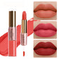 2 In 1 Matte Liquid Lipstick Long Lasting Color Moisturizing Waterproof Non Stick Cup