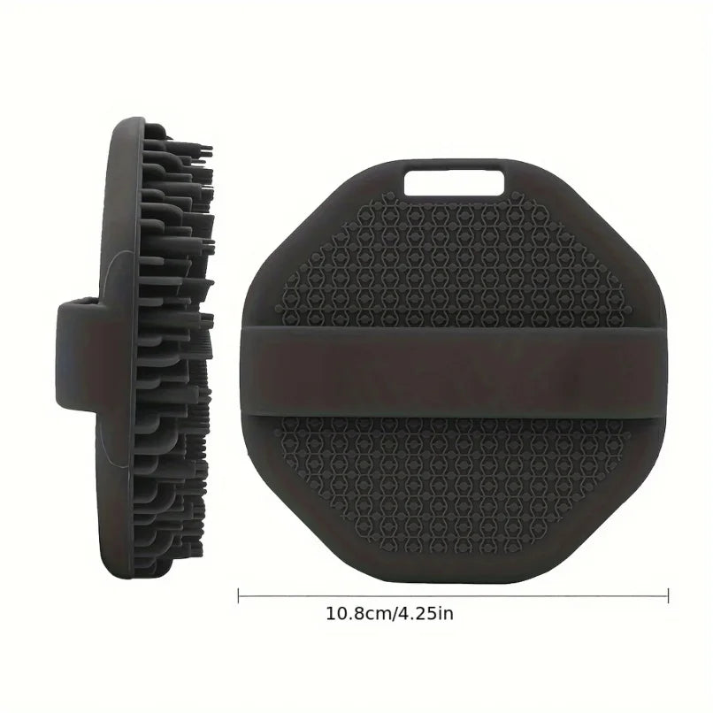 1pc Soft Silicone Exfoliating Brush Cleanser Manual Body Cleansing Scrubber Shower Gentle Massage Bath Brush Bathroom Accessorie