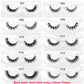 Half Eye Lashes Natural 3D Mink Short False Eyelashes Fluffy Wispy Cross Strip Fake Lashes Soft Half Eyelashes Extension Makeup