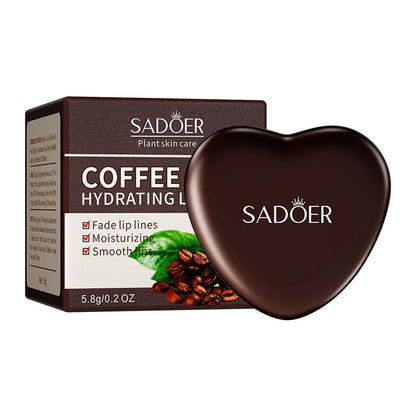Coffee Lip Mask - Hydrating Overnight Treatment, Reduces Fine Lines & Dryness, Soothing & Plumping Winter Care