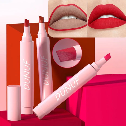 5 Color Long Lasting Lip Liner Lipstick Pencil Waterproof Velvet Matte Lipsticks Sexy Red Lip Contour Pencil 2in1 Lip Marker Pen