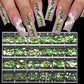 1 box of multi -shaped 3D nail diamond kits -24 AB crystal gem grids, flat -bottom nail art accessories multi -style nail suppli