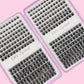 384 Bundles of False Eyelashes - with a 0.07 mm Curling Degree, a Naturally Slender Mixed Length (9 - 16 mm) - an Easy-to-Use Cu
