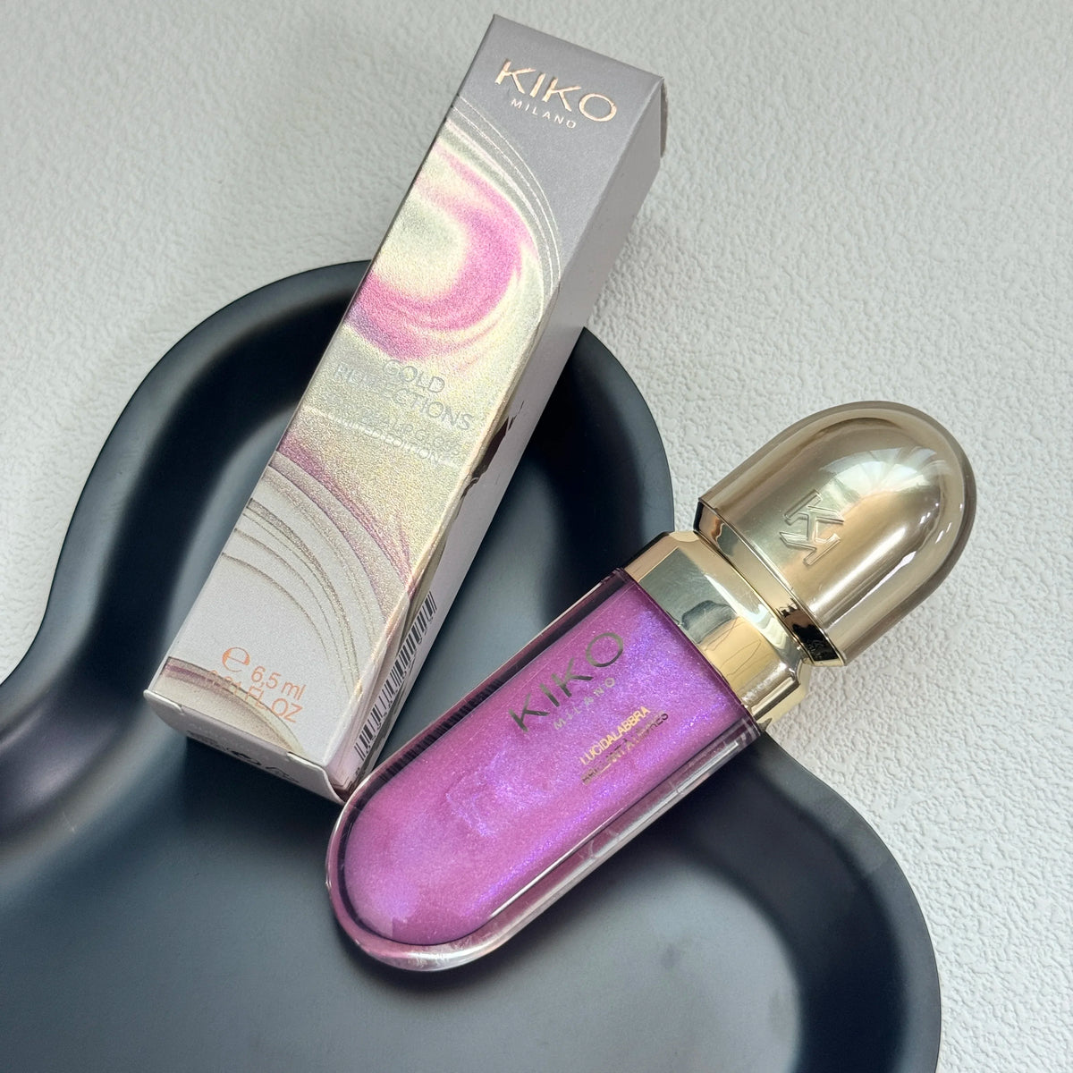 KIKO 3D Liquid Lip Gloss Mirror Colour Pearlescent Shimmer Moisturizing Waterproof Plump Glossy Lasting Not Fading Lipstick