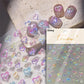 1 piece 5D color crystal star nail stickers high quality love shiny silver hollow smear rainbow flower jelly design nail sticker