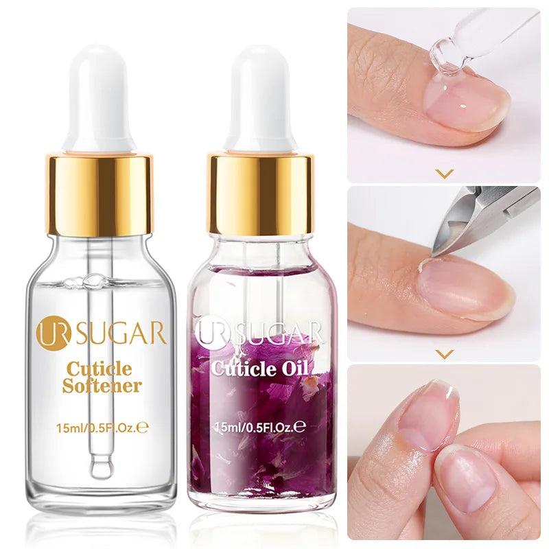 UR SUGAR 15ml GEL Cuticle Remover Gentle Nail Cuticle Oil Softener Liquid Nail Art Treatment Manicure Repair Care Tools Kit