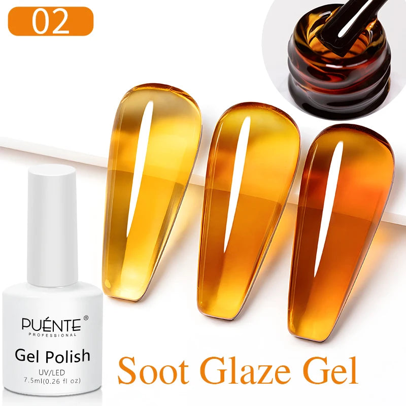 PUENTE 7.5ML Vibrant Blue Cat Eye Gel Nail Polish High Glossy Long-Lasting Soak Off UV Semi-Permanent Nail Art Varnish Manicure