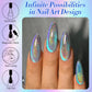 BORN PRETTY 10/15ml 9D Blue Holographic Rainbow Cat Magnetic Gel Nail Polish Soak Off UV LED Manicure Nail Art Varnish