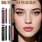2in1 Eyeliner Pen Smudge Proof Waterproof Formula Long Lasting Wear Beginners Daily Makeup Smooth Application Eye Shadow Liner