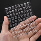 8Pcs 3D French Love Heart Nail Stickers Hollow Sweetheart Nail Decals DIY Valentine's Day Adhesive Sliders Manicure Decorations