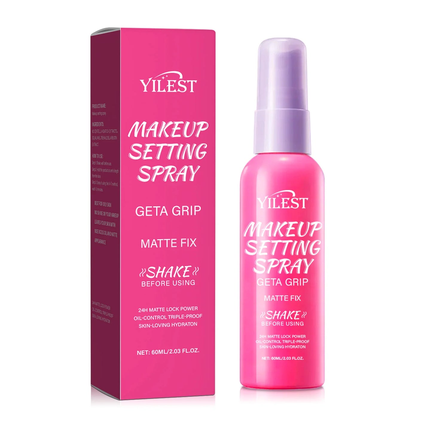 【Matte Waterproof Setting Spray】Long Lasting Makeup Fixer, Controls Oil & Shine, Non-Sticky Finish, All-Day Hold