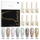CANNI Gel Nail Polish Glitter Diamond Sparkle Color Collection Gorgeous Color HEMA FREE Soak Off UV LED Semi Permanent AurorGel