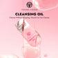 YOUNG VISION 5pcs/10pcs Cleansing oil Rose Flower Makeup Remover Oil Mild Non-irritating Pore Cleansing Makeup Remover Set