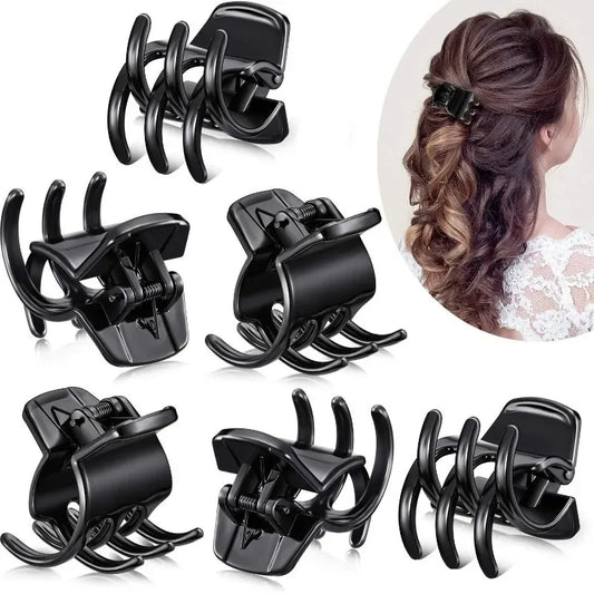 5 Pack Hair Claw Clips 1.3 Inch Multicolor Medium Size Claws Hair Jaw Clip for Women Classic Style Claw Clip for Girls Thick