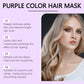 Keratin Purple Hair Mask Deep Conditioning Repair Treatment For Gray Yellowing Hair Anti-Brass Toning Mask Nourish Frizz Control