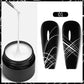 7.5ML Black Cat Eye Magnetic Glitter Gel Nail Polish Ultra-Bright Black Shine Long-Lasting Soak Off UV Nail Art Varnish Manicure