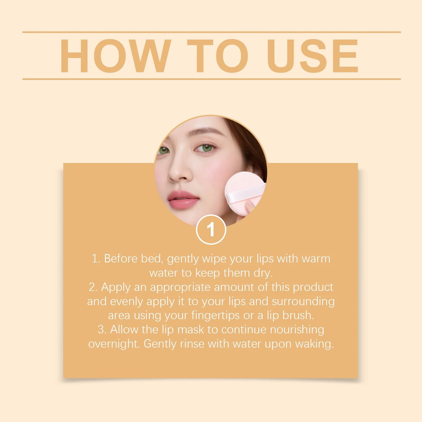 Collagen Lip Mask 60g Overnight Lip Treatment for Dry Chapped Lips Hydrating Lip Care Lip Balm Moisturizing Barrier Protection
