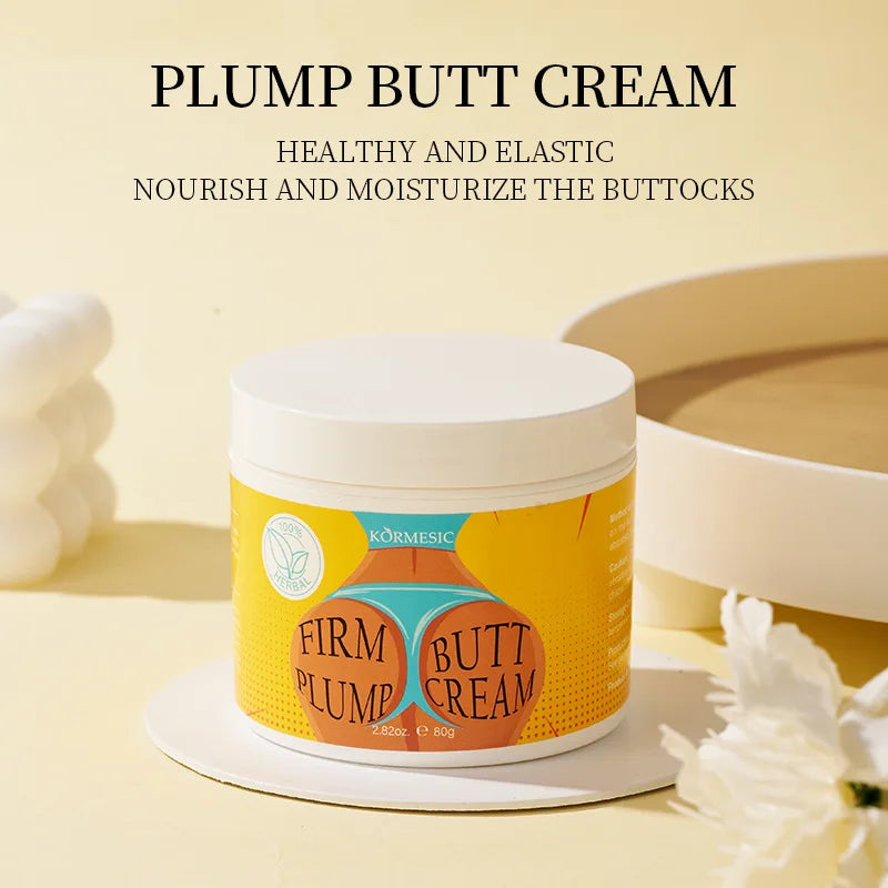 80g Herbal Butt-Lifting Cream, Body Moisturizing Lotion, Contains Extracts of Angelica, Ginseng, and Other Ingredients, Moisturizes the Skin, Lifts and Firms, Highlights the Contours of the Buttocks, Makes the Buttocks Look M