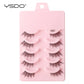 YSDO 5/10 Pairs Half Lashes Cat Eyelashes Soft Natural Clear Band False Lashes Natural Wispy Faux 3d Mink Eyelashes Makeup Tools
