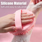 1pc Soft Silicone Exfoliating Brush Cleanser Manual Body Cleansing Scrubber Shower Gentle Massage Bath Brush Bathroom Accessorie