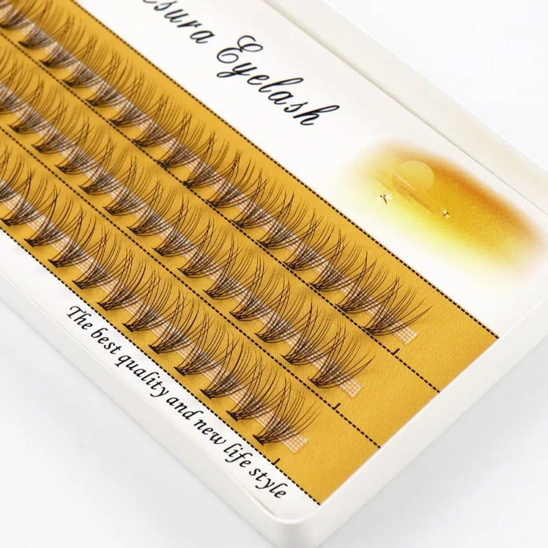 40D/30D/20D Mink Eyelashes 1 Box/60 Bundles Natural Eyelash Extension 3D Russia Individual Eyelash Cluster Makeup Tools Lashes