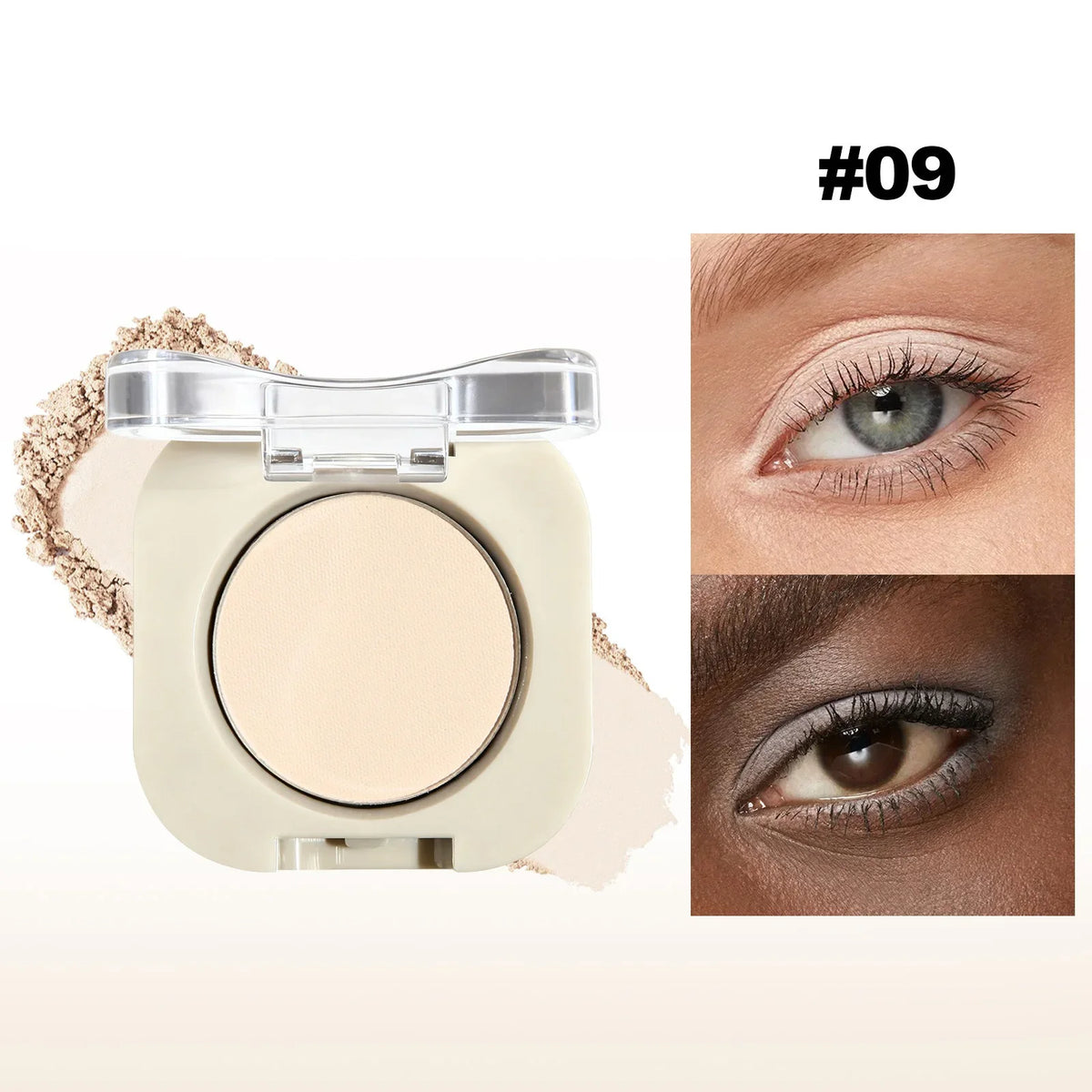 Monochrome Matte Brown Eyeshadow Primer Makeup Lasting Smooth Easy To Wear Nature Brighten Silkworm Eyeshadow Palette 12Colors