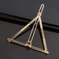 Triangle Moon Hairpin Fashion Women Metal Frog Clip Word Clip Elegant Star Round Barrette Alloy for Ladies Hair Accessories
