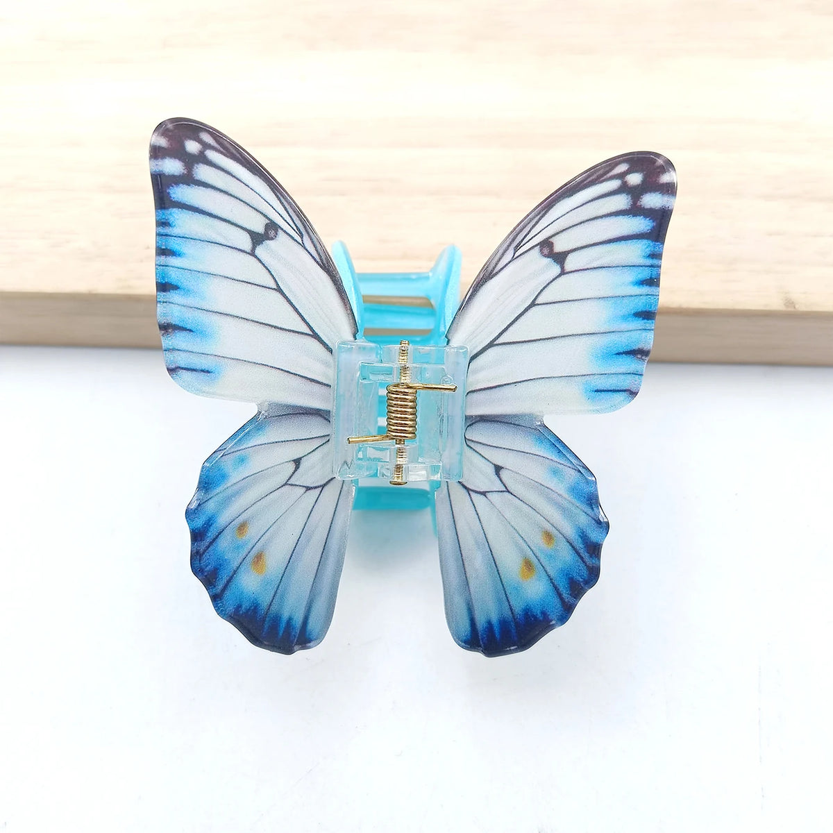 Simulation Butterfly Hair Claw Acrylic Claw Clip Temperament Grab Hair Clips for Girls Ins Trendy Hair Accessories Gift