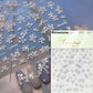 1piece 5Dcute tulip flower nail stickers high quality self-adhesive embossed nail art decals for girls summer decoration sticker