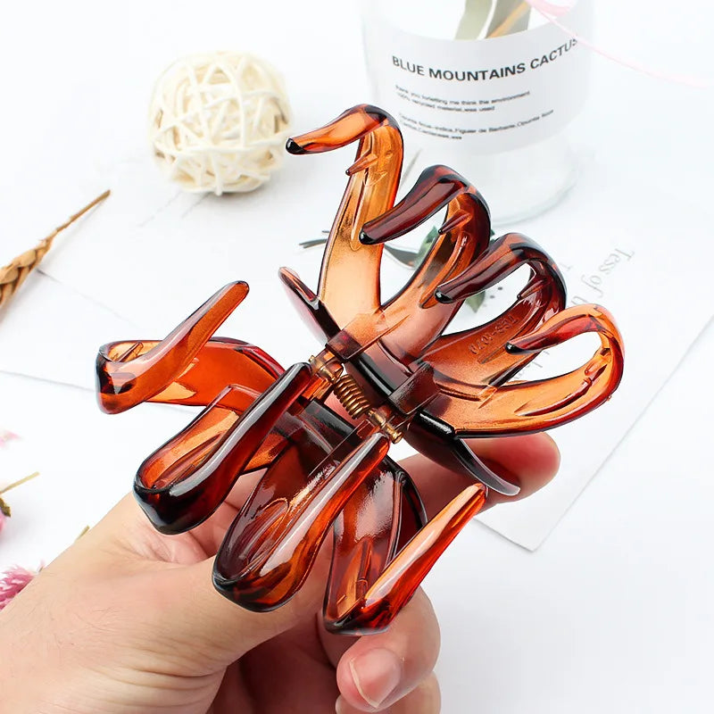 Frosted Butterfly Hair Clip Women Korean Simple Solid Color Fashion Exquisite Shark Clip for Girls Hair Style Accessories
