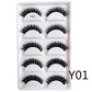 NEW 5 Pairs 3D Y08 Natural Mink False Eyelashes Fluffy Style Makeup Eyelash Fake Eye Lashes Faux Cilios Make Up Beauty Tools