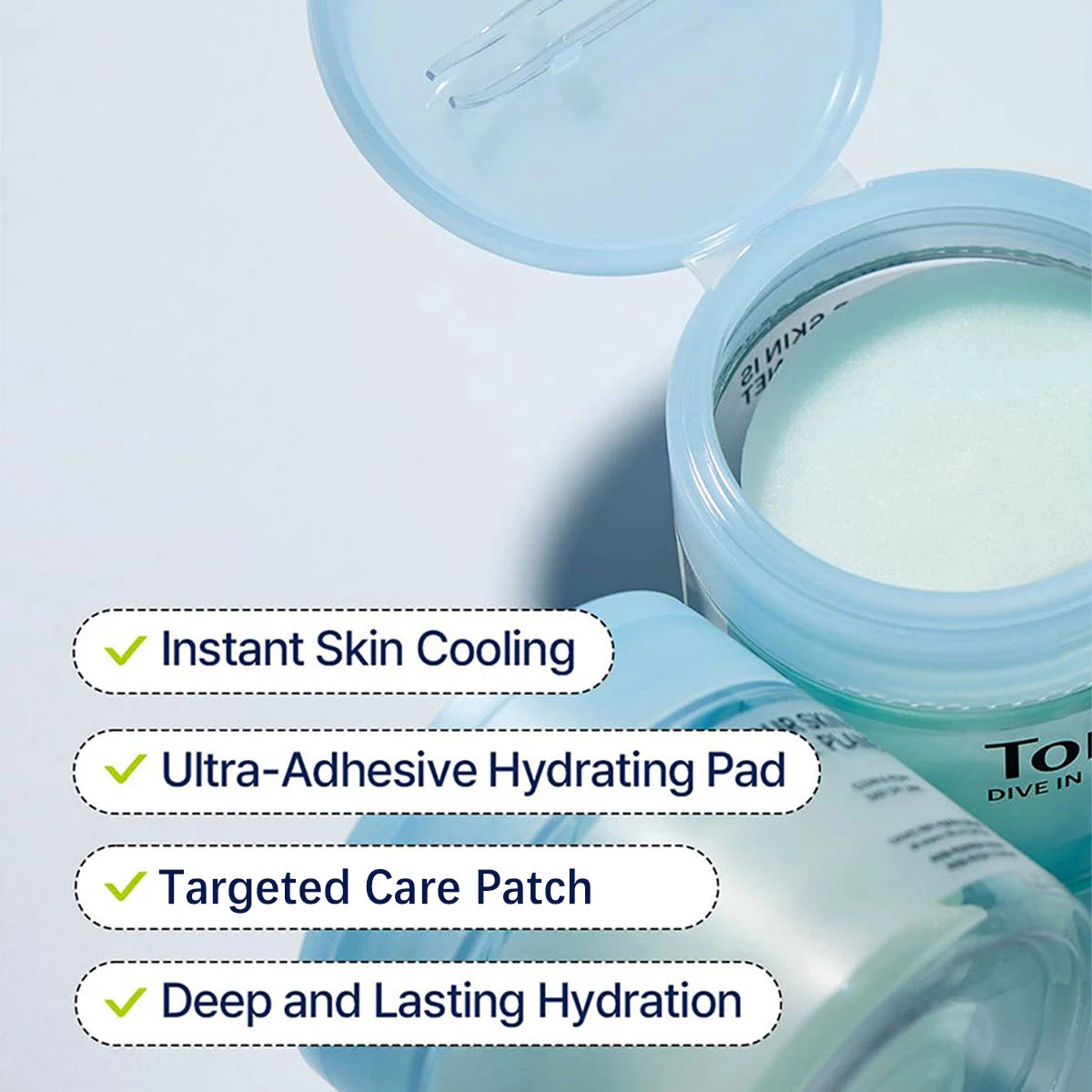 Torriden Dive-in Vegan Hyaluronic Acid Toner Pads(80 Pads),Hydrating&Lightweight Texture,Gentle Cleansing,K-Beauty,Korean Makeup