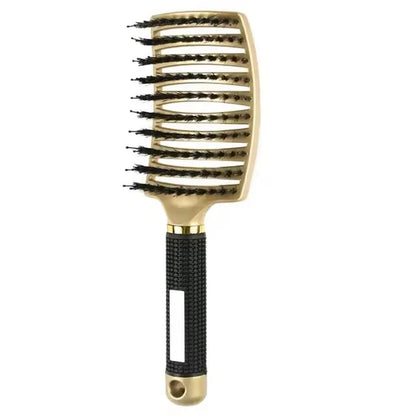 Hair Brush Detangling Hairbrush Bristle&Nylon Women's Wet Curly Hair Scalp Massage Comb Salon Hairdressing Styling Tools
