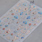 Elegant Gold Scepter 5D Nail Art Stickers Gorgeous Gemstone Luxury Courtly Pattern Necklace Frame Self Adhesive Manicure Decals