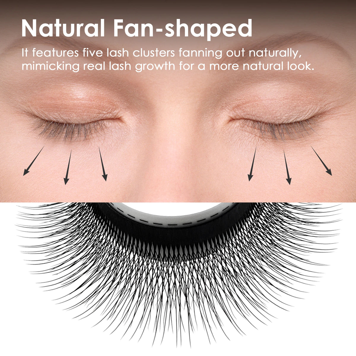SEEDEW Wispy W Shaped 5D Eyelash Extension Premade Volume Fans False Eyelashes Natural Soft Lashes